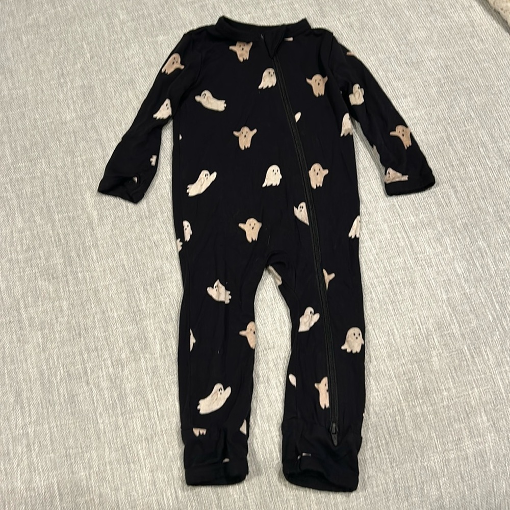 Kyte baby boo print romper